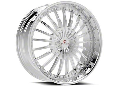 Cavallo CLV-32 Nano Chrome 6-Lug Wheel; 22x9.5; 25mm Offset (03-09 4Runner)