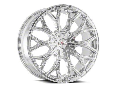 Cavallo CLV-37 Nano Chrome 6-Lug Wheel; 22x9.5; 25mm Offset (03-09 4Runner)