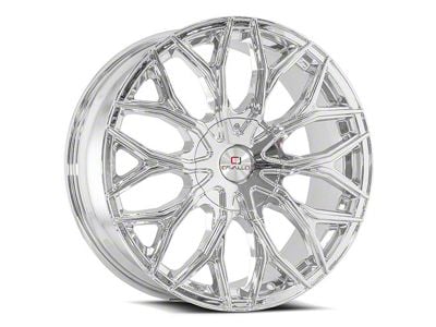 Cavallo CLV-37 Nano Chrome 6-Lug Wheel; 22x9.5; 25mm Offset (10-24 4Runner)