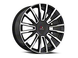 Cavallo CLV-47 Gloss Black and Machined 6-Lug Wheel; 22x9.5; 25mm Offset (10-24 4Runner)