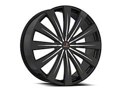 Cavallo CLV-49 Gloss Black and Machined 6-Lug Wheel; 20x8.5; 25mm Offset (03-09 4Runner)