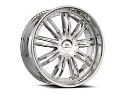 Cavallo CLV-54 Nano Chrome 6-Lug Wheel; 22x9.5; 25mm Offset (10-24 4Runner)