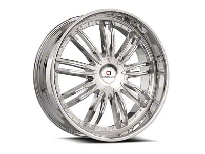 Cavallo CLV-54 Nano Chrome 6-Lug Wheel; 22x9.5; 25mm Offset (22-24 Bronco Raptor)