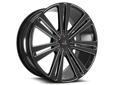 Cavallo CLV-16 Gloss Black Milled Windows 5-Lug Wheel; 20x8.5; 35mm Offset (21-24 Bronco Sport)