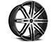 Cavallo CLV-18 Gloss Black and Machined 5-Lug Wheel; 22x8.5; 38mm Offset (21-24 Bronco Sport)