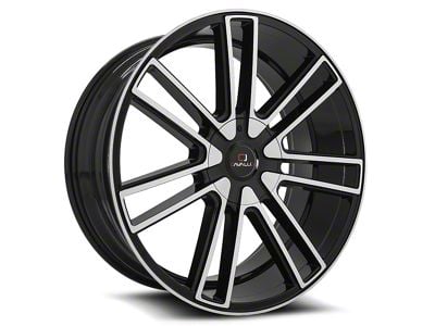 Cavallo CLV-21 Gloss Black and Machined 5-Lug Wheel; 20x8.5; 35mm Offset (21-24 Bronco Sport)