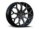 Cavallo CLV-22 Gloss Black and Milled 5-Lug Wheel; 22x8.5; 38mm Offset (21-24 Bronco Sport)