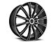 Cavallo CLV-23 Gloss Black and Machined 5-Lug Wheel; 18x8; 35mm Offset (21-24 Bronco Sport)