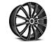 Cavallo CLV-23 Gloss Black and Machined 5-Lug Wheel; 20x8.5; 35mm Offset (21-24 Bronco Sport)