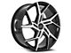 Cavallo CLV-26 Gloss Black and Machined 5-Lug Wheel; 20x8.5; 35mm Offset (21-24 Bronco Sport)