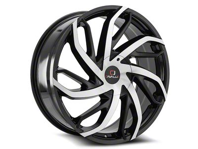 Cavallo CLV-29 Gloss Black and Machined 5-Lug Wheel; 20x8.5; 35mm Offset (21-24 Bronco Sport)