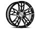 Cavallo CLV-39 Gloss Black and Machined 5-Lug Wheel; 22x8.5; 38mm Offset (21-24 Bronco Sport)