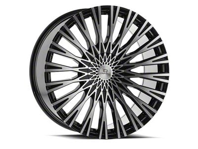 Cavallo CLV-40 Gloss Black and Machined 5-Lug Wheel; 20x8.5; 35mm Offset (21-24 Bronco Sport)