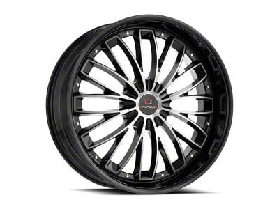 Cavallo CLV-42 Gloss Black and Machined 5-Lug Wheel; 18x8; 35mm Offset (21-24 Bronco Sport)