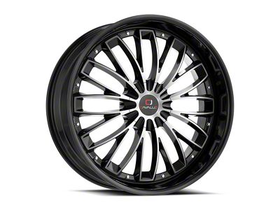 Cavallo CLV-42 Gloss Black and Machined 5-Lug Wheel; 20x8.5; 35mm Offset (21-24 Bronco Sport)