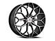 Cavallo CLV-44 Gloss Black and Machined 5-Lug Wheel; 18x8; 35mm Offset (21-24 Bronco Sport)