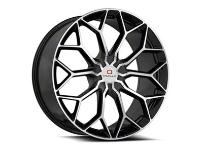 Cavallo CLV-44 Gloss Black and Machined 5-Lug Wheel; 20x8.5; 35mm Offset (21-24 Bronco Sport)