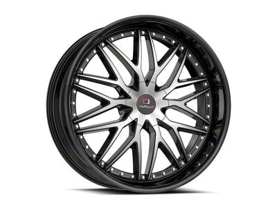 Cavallo CLV-46 Gloss Black and Machined 5-Lug Wheel; 18x8; 35mm Offset (21-24 Bronco Sport)