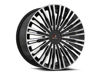 Cavallo CLV-48 Gloss Black and Machined 5-Lug Wheel; 20x8.5; 35mm Offset (21-24 Bronco Sport)