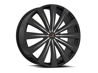 Cavallo CLV-49 Gloss Black and Machined 5-Lug Wheel; 20x8.5; 35mm Offset (21-24 Bronco Sport)