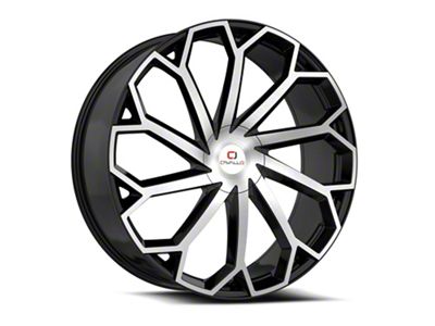 Cavallo CLV-51 Gloss Black and Machined 5-Lug Wheel; 18x8; 35mm Offset (21-24 Bronco Sport)