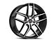 Cavallo CLV-55 Gloss Black and Machined 5-Lug Wheel; 18x8; 35mm Offset (21-24 Bronco Sport)