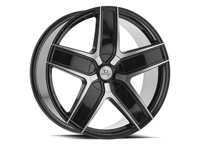 Cavallo CLV-C-31 Gloss Black and Machined 5-Lug Wheel; 20x8.5; 35mm Offset (21-24 Bronco Sport)