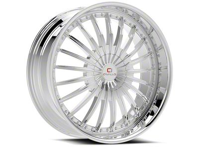 Cavallo CLV-32 Chrome Wheel; 20x8.5; 35mm Offset (14-23 Jeep Cherokee KL)