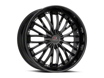 Cavallo CLV-42 Gloss Black Wheel; 22x8.5; 38mm Offset (84-01 Jeep Cherokee XJ)