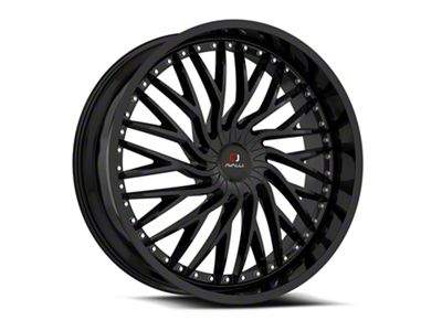 Cavallo CLV-43 Gloss Black Wheel; 18x8; 35mm Offset (84-01 Jeep Cherokee XJ)