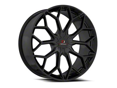 Cavallo CLV-44 Gloss Black Wheel; 22x8.5; 38mm Offset (84-01 Jeep Cherokee XJ)