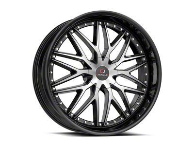 Cavallo CLV-46 Gloss Black and Machined Wheel; 18x8; 35mm Offset (84-01 Jeep Cherokee XJ)