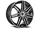 Cavallo CLV-19 Gloss Black and Machined Wheel; 22x9.5; 15mm Offset (20-24 Jeep Gladiator JT)