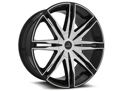 Cavallo CLV-18 Gloss Black and Machined Wheel; 20x8.5; 35mm Offset (15-23 Jeep Renegade BU)