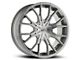 Cavallo CLV-36 Silver and Machined 6-Lug Wheel; 20x8.5; 15mm Offset (16-24 Titan XD)