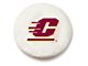 Central Michigan University Spare Tire Cover; White (66-18 Jeep CJ5, CJ7, Wrangler YJ, TJ & JK)