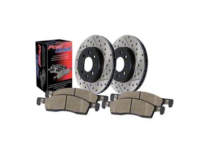 Preferred Axle Plain Brake Rotor and Pad Kit; Rear (07-18 Jeep Wrangler JK)