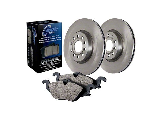 Select Axle Plain Brake Rotor and Pad Kit; Front and Rear (07-18 Jeep Wrangler JK)