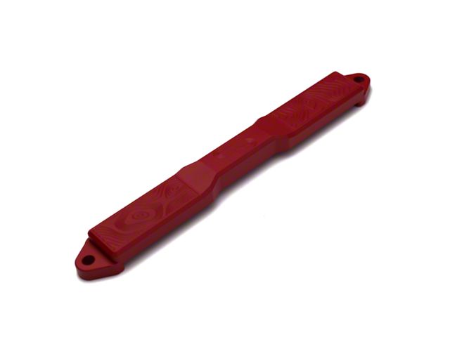 Charvonia Design Billet Battery Tie Down; Yota Red Cerakote (03-24 4Runner)