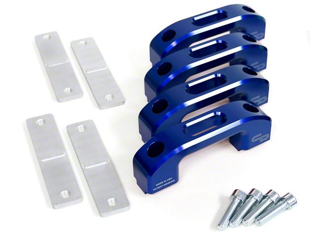 Charvonia Design Rail Tie Down Kit; Blue Anodized (20-24 Jeep Gladiator JT)