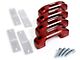 Charvonia Design Rail Tie Down Kit; Red Anodized (20-24 Jeep Gladiator JT)