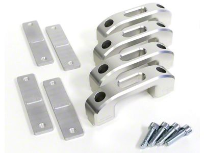 Charvonia Design Rail Tie Down Kit; Silver Anodized (20-24 Jeep Gladiator JT)