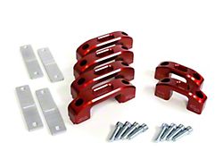 Charvonia Design Tie-Down Kit; Red Anodize (05-24 Tacoma)