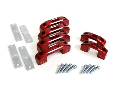 Charvonia Design Tie-Down Kit; Red Anodize (05-24 Tacoma)