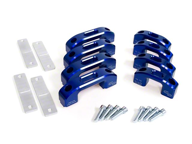 Charvonia Design Tie-Down Kit; Blue Anodize (07-24 Tundra)