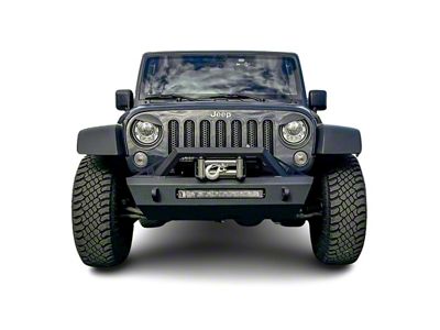 Chassis Unlimited Octane Series Winch Front Bumper with Guard; Black Textured (07-18 Jeep Wrangler JK)