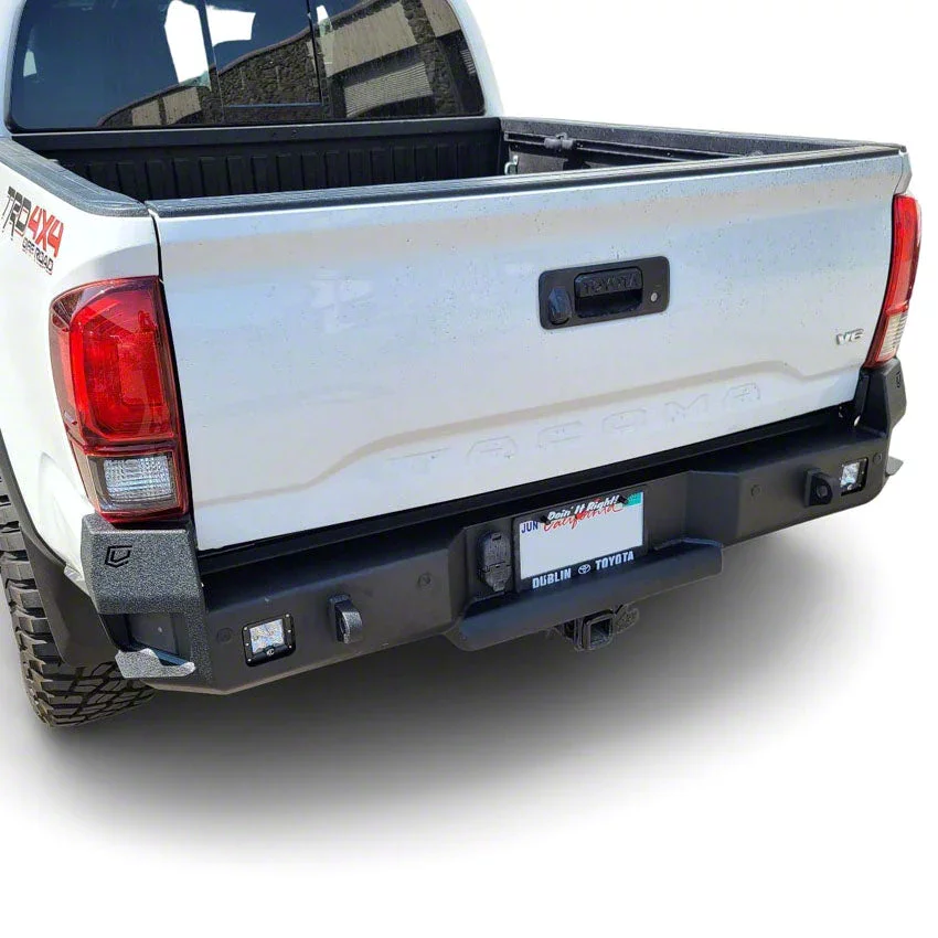 Chassis Unlimited Tacoma Octane Series Rear Bumper Pre Drilled For Backup Sensors Black