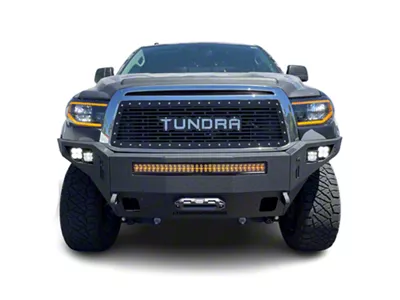 Chassis Unlimited Octane Series Winch Front Bumper; Pre-Drilled for Front Parking Sensors; Black Textured (07-13 Tundra)