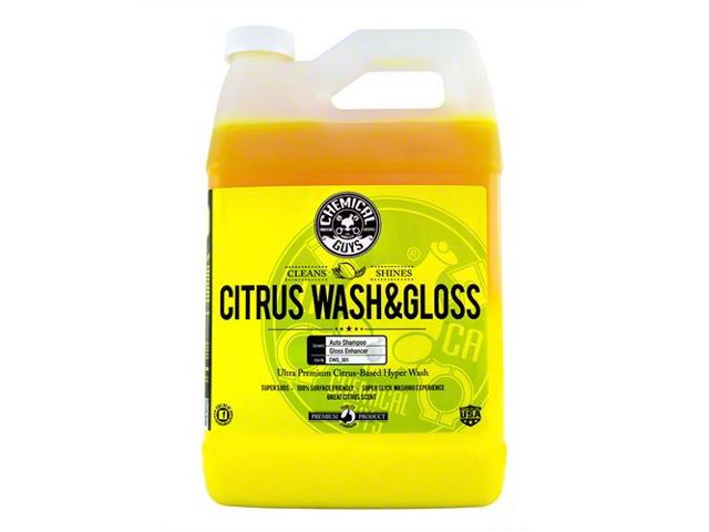 Chemical Guys Citrus Wash and Gloss Concentrated Ultra Premium Hyper Wash and Gloss; 1-Gallon