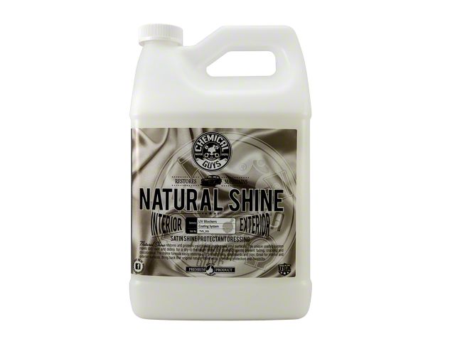 Chemical Guys Natural Shine New Look Shine Plastic, Rubber and Vinyl Dressing; 1-Gallon